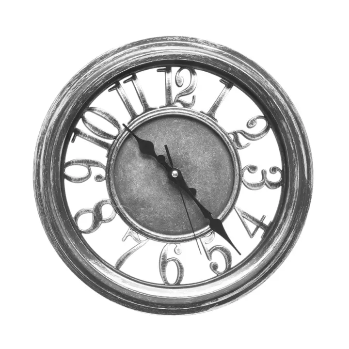 Reloj De Pared fabrilamp modelo  Limbo Negro / Plata 33d Movimiento continuo - 1
