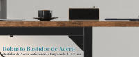 Mesa Escritorio, Escritorio Ordenador con Estanteria, Mesa de Juego, 120x50x75cm, con Estante Organizador, Gancho para Auriculares, para Oficina, Dormitorio, Sala de Estudio Marrón - details 2