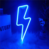 Luz De Noche LED Neón Creativa En Forma De Rayo Para Decoración De Hogar Dormitorio Fiesta Navidad Regalo Para Niños Luz Fairy USB/Batería Incluida - details 6