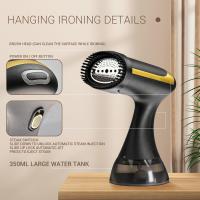 Vaporizador para Ropa 1500W, Vaporizador de Ropa para Casa, Oficina, Viaje, Vaporizador de Mano Portátil Actualizado 300ML Depósito de Agua de Gran Capacidad, Quita Arrugas,25s Calor Rápido Vaporizador de Mano para Ropa de Viaje Quita Arrugas de Tela para - details 4