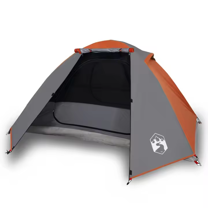 vidaXL Tienda de campaña iglú para 2 personas impermeable naranja - 1