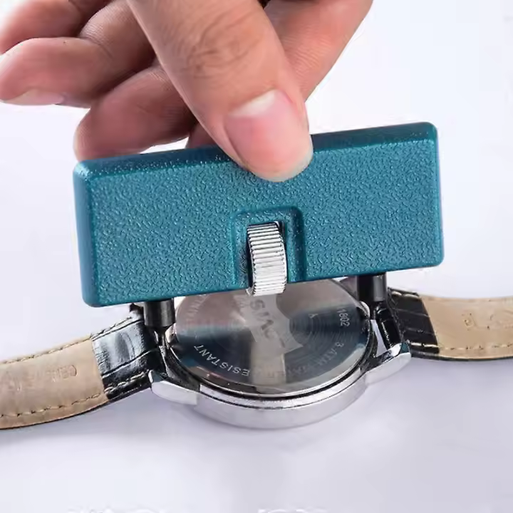 Herramientas de reloj-Cambio de batería, Cambio de batería en El reloj-Abrelatas de caja Azul - 1
