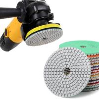 Pulidora De Diamante Para Agua 4 Pulgadas Con Disco De Arena De 50-1000 Grit Para Pulir Y Refinir Mármol Y Granito - details 2