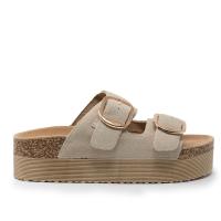 ISTERIA 25221 041 Sandalias Anatómicas mujer 36016 25V BIO DOBLE SERRAJE 2  HEBILLAS BEIG - details 2