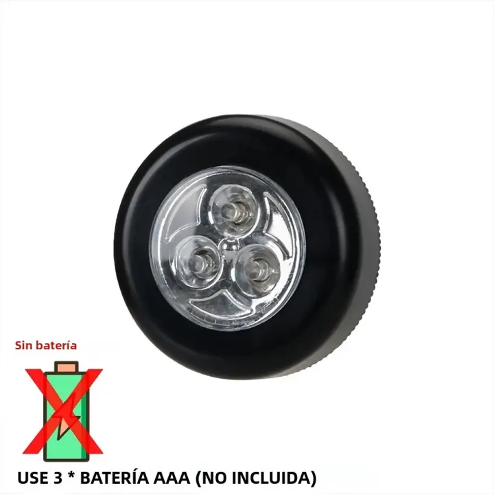 Lámpara De Noche LED Para Dormitorio Y Armario Control Táctil Luz Sin Cable Con Pilas AAA Decoración Interior Para Armario - 1