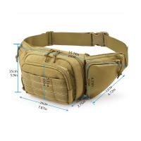 Bolsa De Cintura Para Hombre Mochila Táctica Militar Motociclista Deportes Escalada Camping Nylon Hombro Cinturón Bolsa - details 0