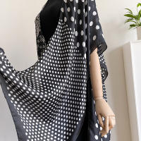 Pañuelo De Seda Premium Para Mujer Estampado De Paisley Verano Delgado Chiffon Scarf Muslim Transversal De Seda 2024 Nuevo - details 2