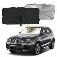 138x79cm /  125 x 65cm Parasol de coche plegable para parabrisas delantero, interior, protección UV, tamaño universal - details 0