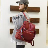 Mochila de cuero de alta calidad para Mujer, Bolso Escolar para adolescentes y niñas, mochila de viaje de gran capacidad, nuevo diseño, 2023 - details 23