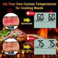 Termómetro Digital Para Barbacoa Y Cocina Con Timer Probar Para Carne Herramienta De Medición Metal Para Cocinar - details 3