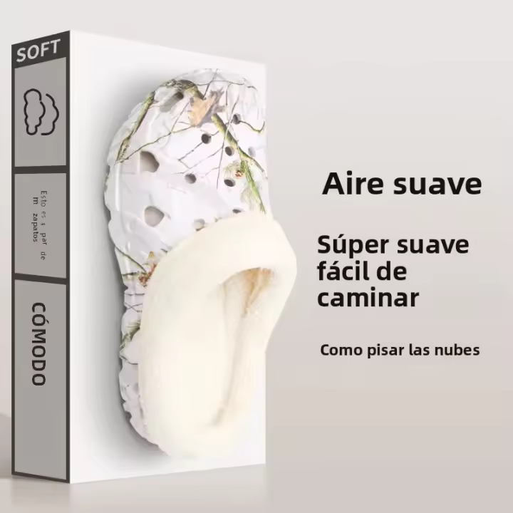 Zapatillas De Algodón Para Hombres Eva Con Suela Gruesa Para Otoño E Invierno Zapatillas Baotou Cómodas Y Cálidas Para Exterior - 1