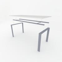 OFICIT Mesa olmo estructura CLASSIC gris plata, ideal para Hogar, Estudio, Trabajo, Despacho, Oficina. - details 1