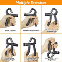 Entrenador De Fuerza De Mano Ajustable De 5-60Kg Con Exercitador De Dedos Para Construcción Muscular Y Recuperación De Lesiones - details 6