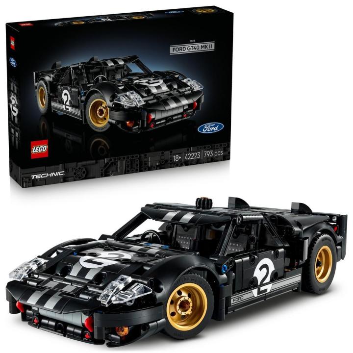 [PREVENTA] LEGO® 42223 Technic Coche de Carreras Ford GT40 MKII de 1966 Maquetas para Construir para Adultos - Coche de Colección con Motor V8 para Montar y Detalles para Hombres y Fans del Motor, Envíos a partir del 29 de diciembre