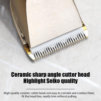 Afeitadora Eléctrica Para Hombres Recargable Trimmer De Cabello Profesional Máquina De Corte De Cabello Barbero Uso Doméstico Con Cabezales Interchangeables De Acero Inoxidable - details 2