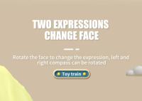 Pequeño Tren Inertia Press Con Silbato Juguete Interactivo Para Padres Y Niños Coche De Dibujos Animados Resistente Al Impacto Para Bebés - details 4