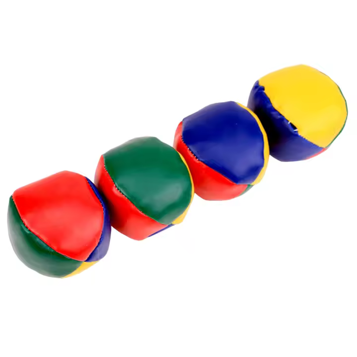 Bolas de malabares de circo para niños, niñas y adultos, pelota deportiva divertida de cuero PU duradero - 1
