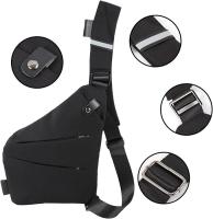 Bandolera, Cruzada al hombro, o la espalda por el pecho, mochila antirobo, para hombre y Mujer - details 1