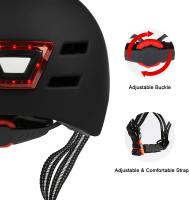 Casco de ciclismo ligero de luz trasera para hambres y mujeres adultas - details 4