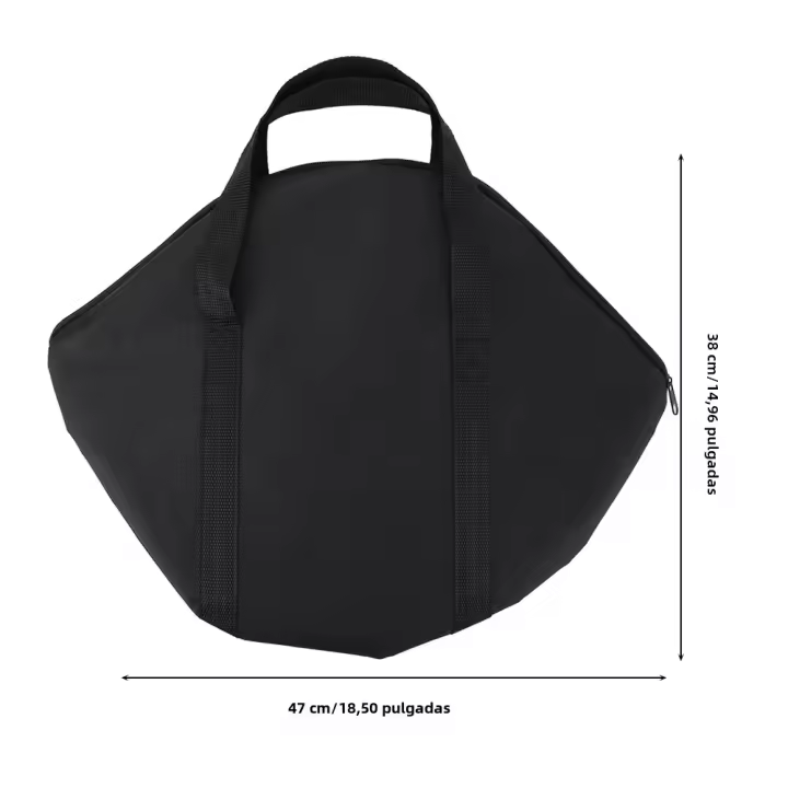 Bolsa De Almacenamiento Para Sartén De Asar Resistente Al Desgaste Con Manija 47x38cm Herramienta De BBQ Para Camping Y Uso Al Aire Libre En La Cocina - 1