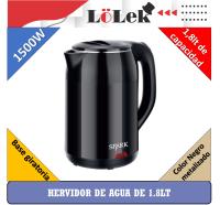 Hervidor de Agua 1.8L Interior Metálico 1500W, Base Giratoria, Varios Colores, LoLek-Andra - details 1