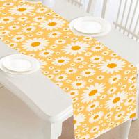 Corredor De Mesa En Forma De Margarita Para Fiesta De Cumpleaños Decoraciones Para Cocina Y Comedor Cubiertas De Tela Para Niñas Fiesta De Baño De Bebé - details 6