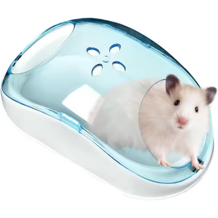 Caja de arena para hámster, caja de arena para hámster, caseta de baño multifuncional para hámster grande, caja de bañera para hámster, contenedor de arena para hámster, fácil de usar - 1