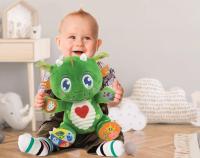 Clementoni - Ramón, Mi Amigo el Dragón - Peluche Interactivo para Bebés - Educativo, Multisensorial y Musical - A Partir de 6 Meses - Fabricado en Italia - 55557 - details 0