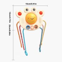 1 pieza de juguetes de tracción para bebés - Juguetes sensoriales creativos - Juguetes interactivos Juguetes de silicona de grado alimenticio seguros Forma de cangrejo para niños, niñas - details 2