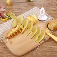 Cortador De Papas En Espiral VKTECH Manual Para BBQ Skewers Tornillo Slicer De Verduras Herramienta Para Cocina Acero Inoxidable Eco-amigable - details 2