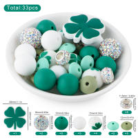 Set De 33 Piezas De Bolas Y Lentiles De Silicona Para Fabricación De Joyas DIY Accesorios Para Pulseras Bolígrafos Y Llaveros - details 19