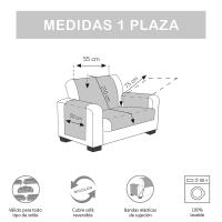 Cubre Sofá Reversible JOYA de Valentia Home | Acolchado | Protección Completa | Ajuste Perfecto | Protector funda sofá | Funda Sofá para Inviero y Verano - details 4
