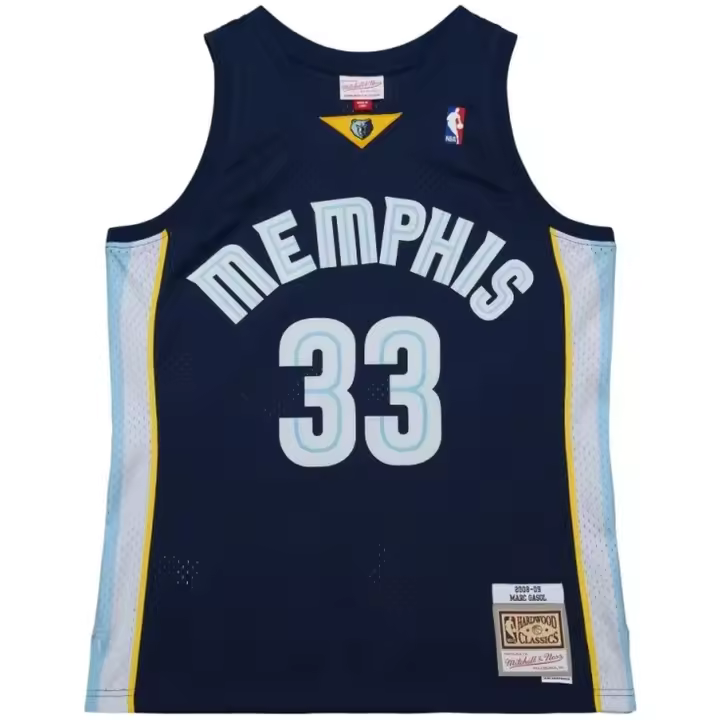 Camiseta Mitchell And Ness Grizzlies Marc Gasol para hombre en color azul - 1