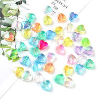 200pcs Bolas De Corazón De Acrílico 8x9mm Colores Transparentes Y Vibrantes Para Hacer Joyas DIY Pulseras Collares Material De Spacer - details 4