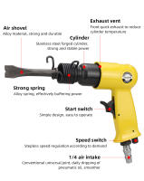 HIFENSON Martillo De Aire 120mm Herramienta Pneumática Profesional Con 4 Cuchillas Para Eliminar Oxígeno Set De Gasolineras Portátil Para Comercial Fabricación - details 4