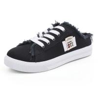 Zapatos Planos Para Mujer Mocasines Blancos Con Cordones Primavera/Verano Colección Nueva 2024 Material Superior De Tela CANVAS Punta Redonda Casual - details 14
