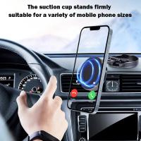 Soporte De Teléfono Para Coche Con Imán Fuerte Y Base Redonda Plegable De 720° Compatible Con Todos Los Teléfonos Móviles Soporte Universal Para Interior Del Coche - details 4