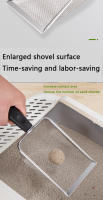 Shovel De Arena Para Gatos Pequeño Agujero Colgante Herramienta De Limpieza Para Mascotas Acero Inoxidable Scooper Para Tazón De Arena Para Gatos Y Gatitos - details 3