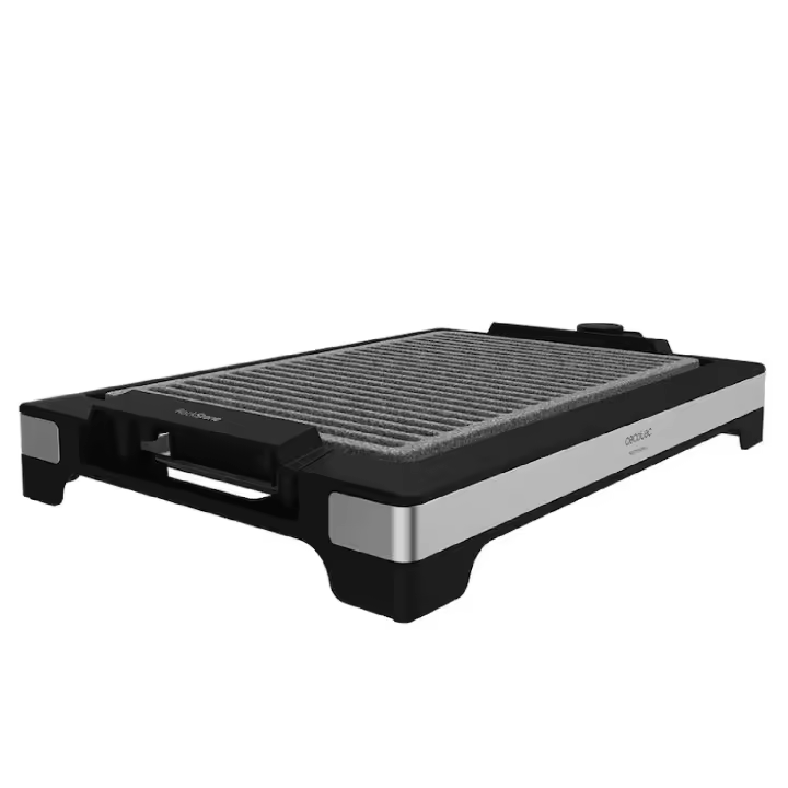 Plancha de asar eléctrica de 2000 W, con estructura de diseño y con acabados en acero inoxidable. - 1