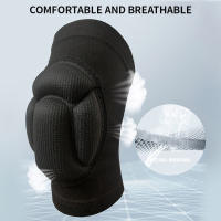 Protector De Rodilla Deportivo Elástico Y Grueso Para Protección Contra Colisiones Tamaño S M L XL Negro Para Baloncesto Y Voleibol - details 3