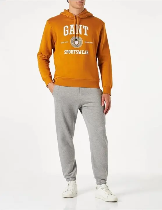 GANT SUDADERA GANT CREST HOODIE NARANJA - 1