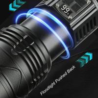 Linterna LED Potente 1000W Recargable Tipo-C 15000mah Para Camping Lanterna De Zoom 9000M Con Salida De Luz De Punto Fijo Resistente Al Agua Y Choque - details 35