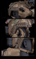 FAST SF High Cut Helmet ARC Rail 3.0 Kit De Herraduras Lateral Para Paintball Accesorios De Camping Y Airsoft Adaptador De Ranura - details 6