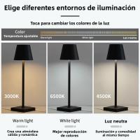 Lámpara De Escritorio LED 3 Colores Luz De Noche Táctil Protección Ocular Con Enchufe USB Para Estudio Luz De Mesa Lateral - details 9