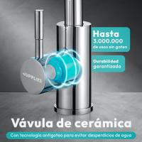 RELAXTY Grifo de Cocina para Fregadero de Acero Inoxidable - Grifo de Fregadero Giratorio 360° - details 1