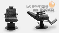 Sillón Barbero hidráulico reclinable y giratorio con reposabrazos Modelo LBH Gon Black - details 1