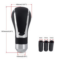 Pomo De Cambio De Marchas De Cuero Universal Para Automóvil Compatible Con M8 M10 M12 Nivel De Cambio Automático Y Manual Transmisión Personalidad Manija De Cambio De Marchas - details 0