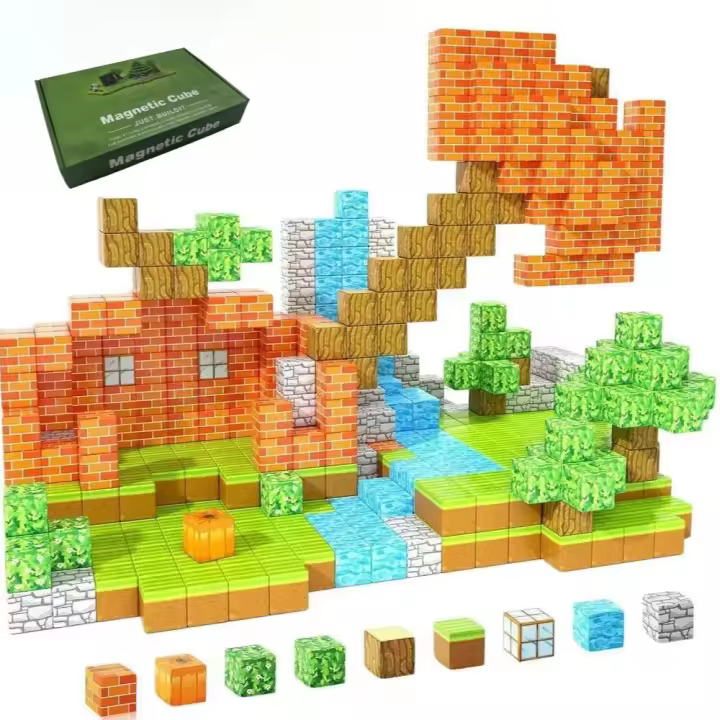 Kit De Bloques Magnéticos Educativos STEM Juguete Creativo De Artesanía DIY Para Niños Y Niñas Mayores De 5 Años Regalo De Aprendizaje - 1