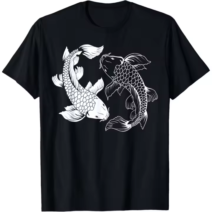 Camiseta de Manga Corta, 100% Algodón, Ropa Unisex para Hombres y Mujeres en 5 Tallas, Camiseta Negra, Cuello redondo con estampado. - 1
