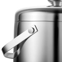 Cubeta De Hielo Aislada De Acero Inoxidable Doble Capa 2.8L Con Tapa Y Piedras De Hielo Para Rociador De Cerveza Vino Refrigerador - details 2